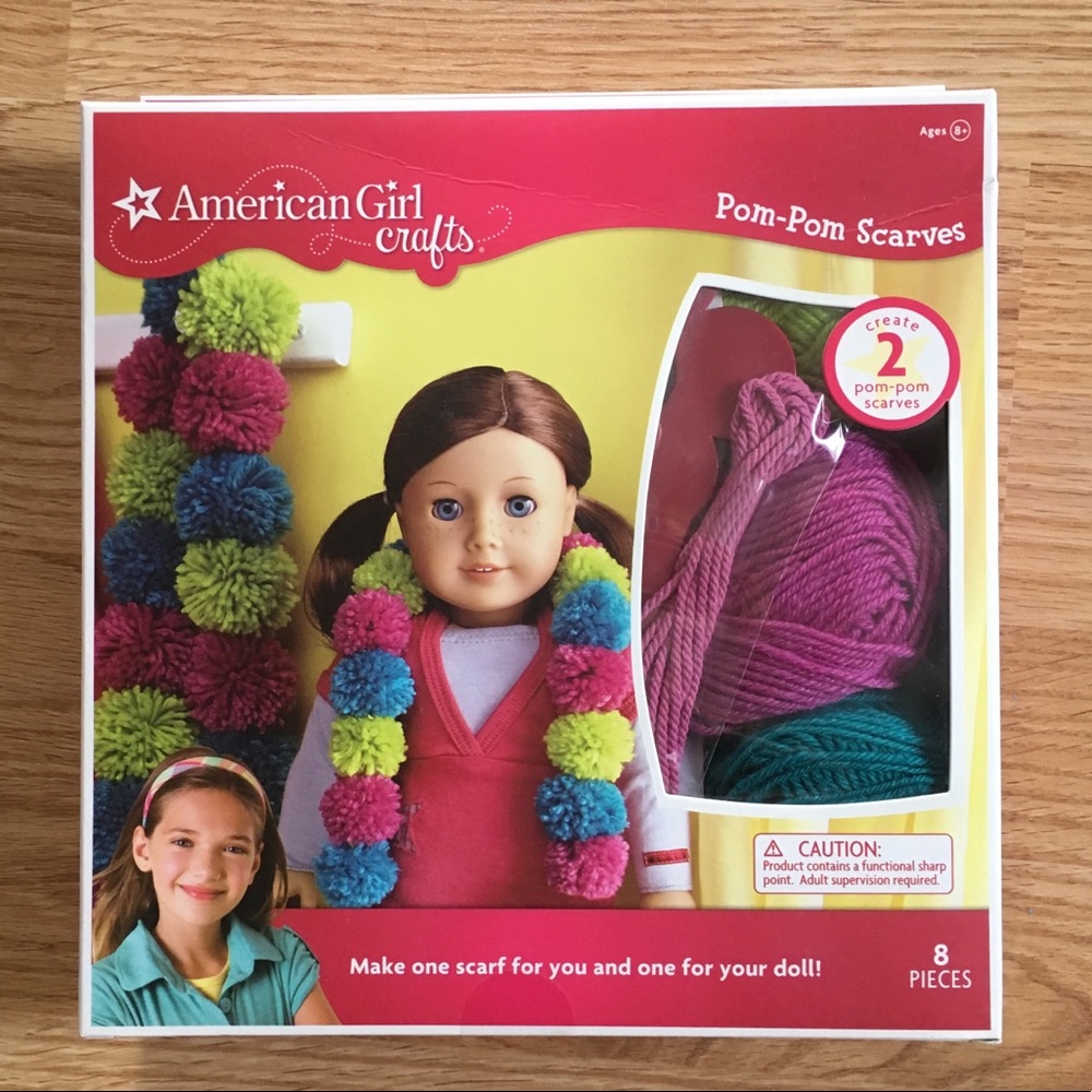 American Girl Doll Pom Pom Scarf Craft Kit